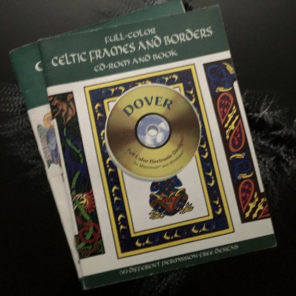 Full-Color Celtic Frames and Borders CD-ROM and Book - Picture 2 of 8